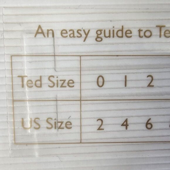 BNWT Ted Baker London Geemey Neon Poppy Pencil Skirt In Nude Pink - Picture 13 of 13